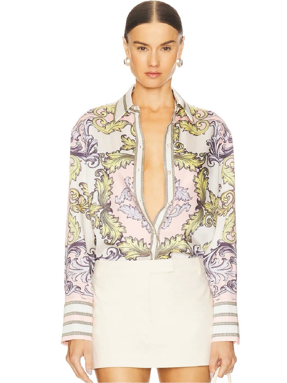 Alice + Olivia Lane Oversized Button Down Shirt